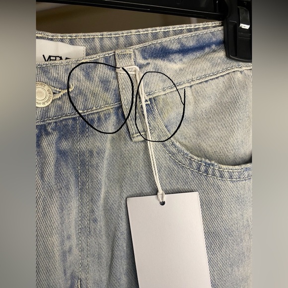 Vervet Leslie 90s vintage flare distressed bleached jeans - Picture 9 of 9